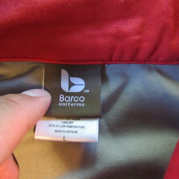 Mens Vtg Wendys Barco Full Zip Uniform Jacket Sz L Gray - Picture 4 of 6